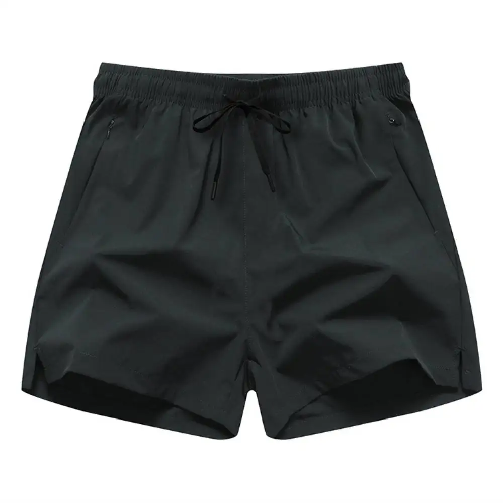 Summer Ice Thin Sports Fitness Shorts Trend Men's Women Quick Dry Running Pants Couple's Short Zipper pockets Large Size