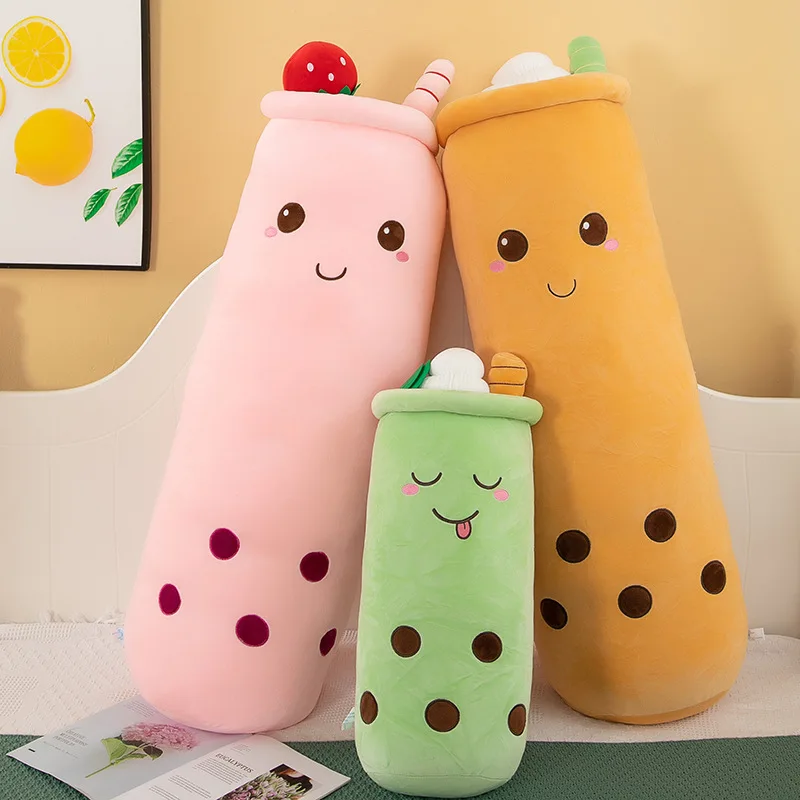 Trendy 40-110cm Boba Milk Tea Plush Toys Cute Soft Tea Cups Dolls Plump Not Easily Deformed Cushion For Kids