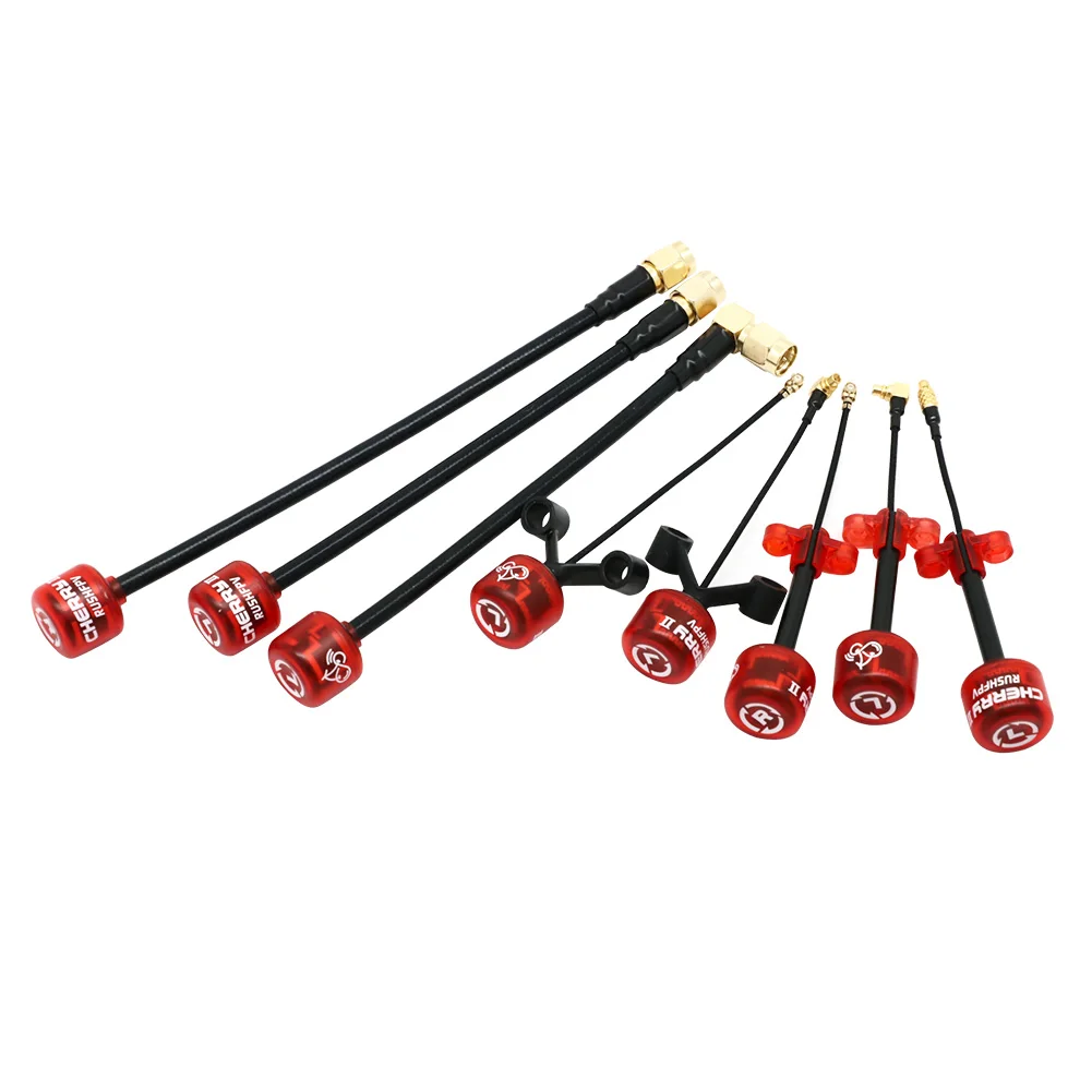 1pcs RUSHFPV Cherry II Generation 5.8Ghz 1.8dbi LHCP/RHCP Long Range FPV Antenna MMCX/ SMA/ UFL/ SMAULTRA Plug For FPV Drone