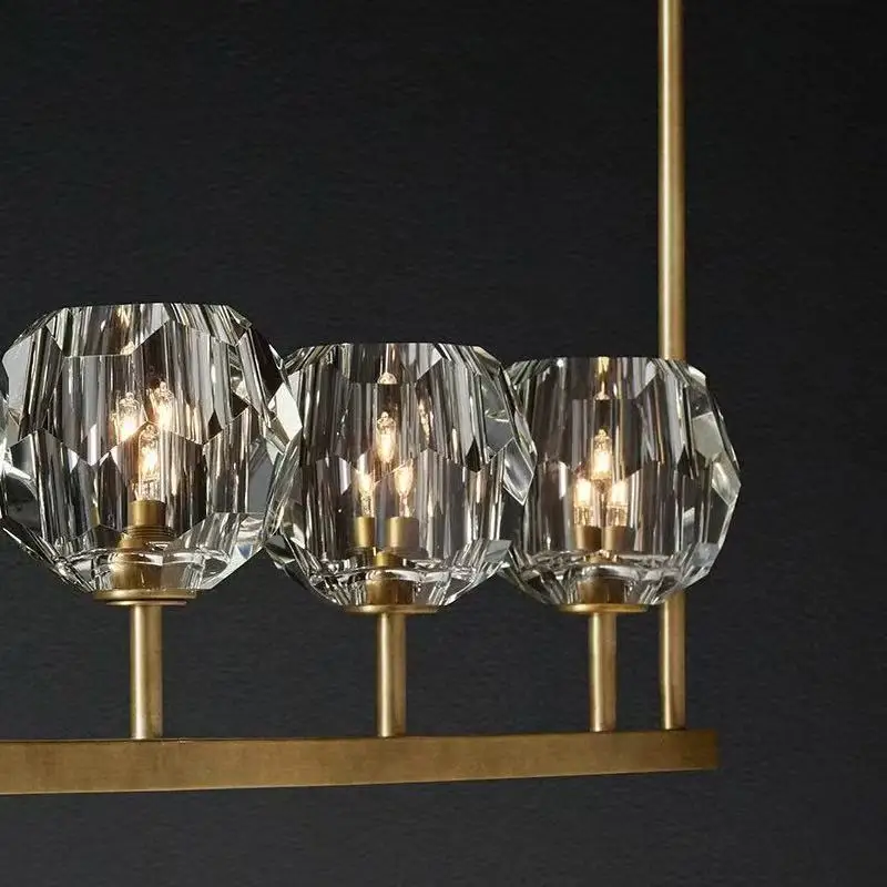 Chandelier living room strip modern minimalist retro creative designer bar lamp