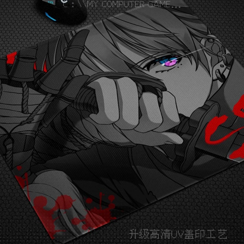 ATOM Photovoltaic Glass Mouse Pad Tempered Upgraded Super Smooth Honeycomb Grid Texture HD UV Printing FPS Gaming Desk Pad