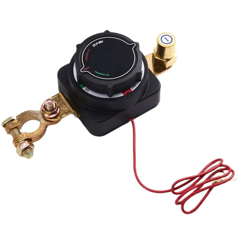 

AEE5-Battery Disconnect Switch With Voltmeter,DC 5-80V Master Isolator On Off Circuit Breaker Switch Power For Marine Boat