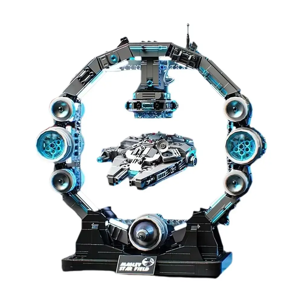 1196pcs New Star Plan Building Blocks JQ1122 Model Falcon Spaceship Building Toys Sets Cool Room Ornament Gifts for Boys Adult