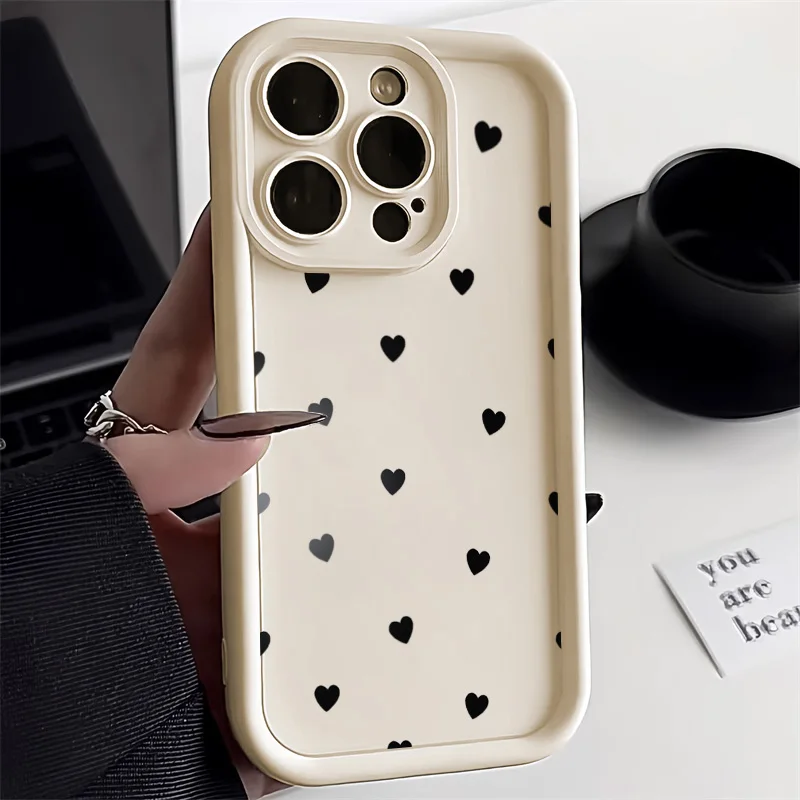 Love Heart Case For iPhone 11 Cases iPhone 15 11 12 13 14 Pro Max 14 15 Plus 7 8 X XR XS Max SE 2020 2 Soft Siicone Phone Cover