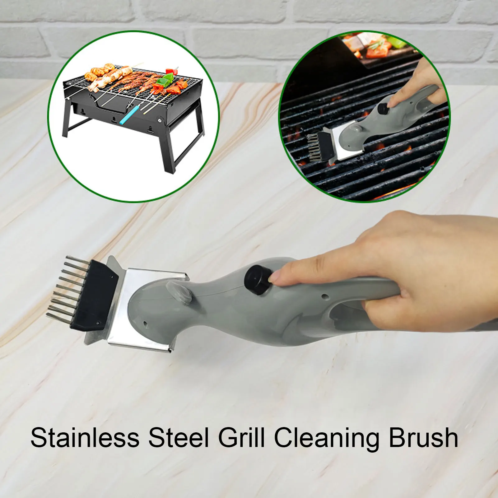 ZK20 Portable steam cleaning brush BBQ Grill cleaning brush Cleaning scraper BBQ grill detergent brush