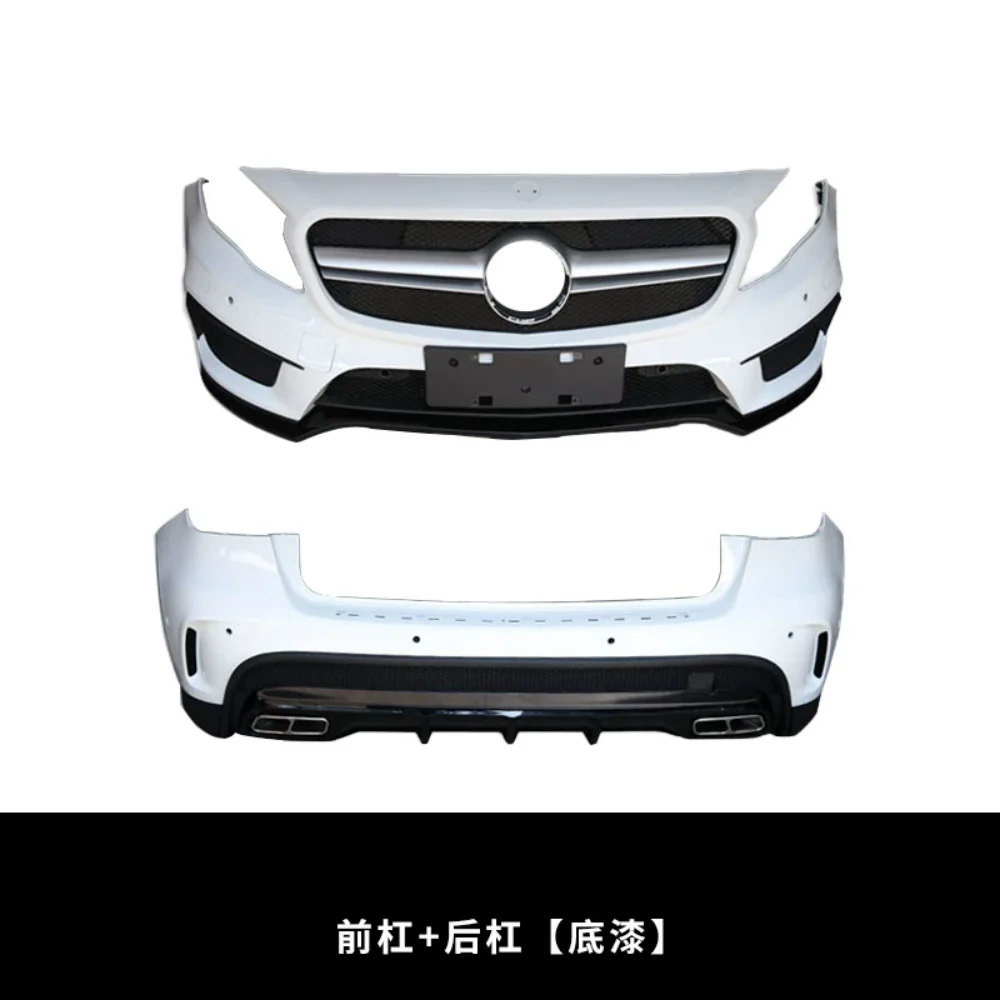 Undercoat Body Kit For Mercedes-Benz GLA-Class GLA45 AMG Modified Front bumper Rear bumper Grill Raditor Car Accessories