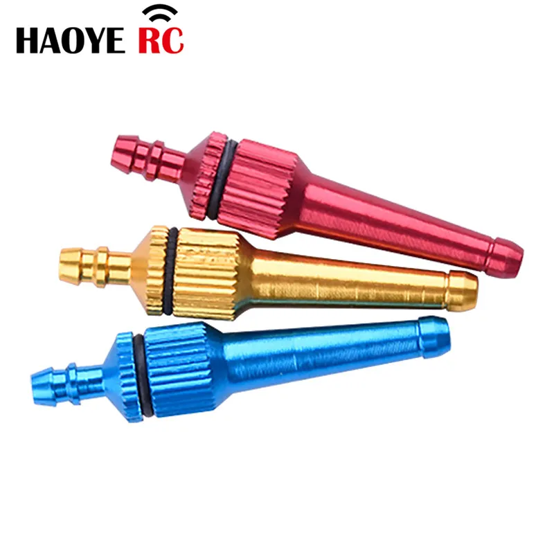 HY 1 Pc Alu Straight Fuel Plug Gas Glow Dot Alloy Fuel Nozzle Oil Filter Fuel Nozzle With Filter Screen For Fuel Tank Accessorie