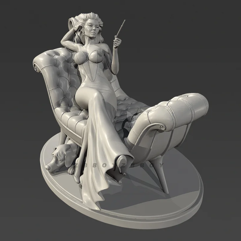 

70 мм 90 мм фигурка из смолы, элегантная благородное женщины Gk, микроминиатюрная 3d печатная белая модель игрушки, комплект в разобранном и неокрашенном виде