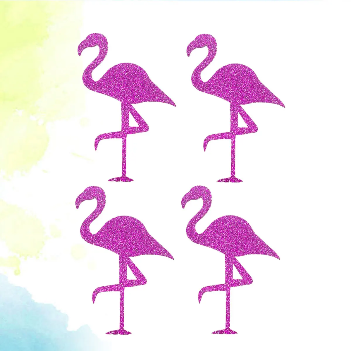 

8Pcs Flamingo Sticker Beautiful Moisture Resistant Decal for Glass Furniture Body Art Craft Decor Flamingo Cup Sticker