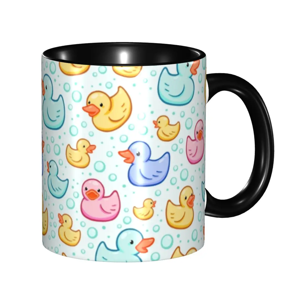 

Rubber Duckie Mugs Custom Cartoon Animal Pets Ceramic Coffee Mug Creative Gift