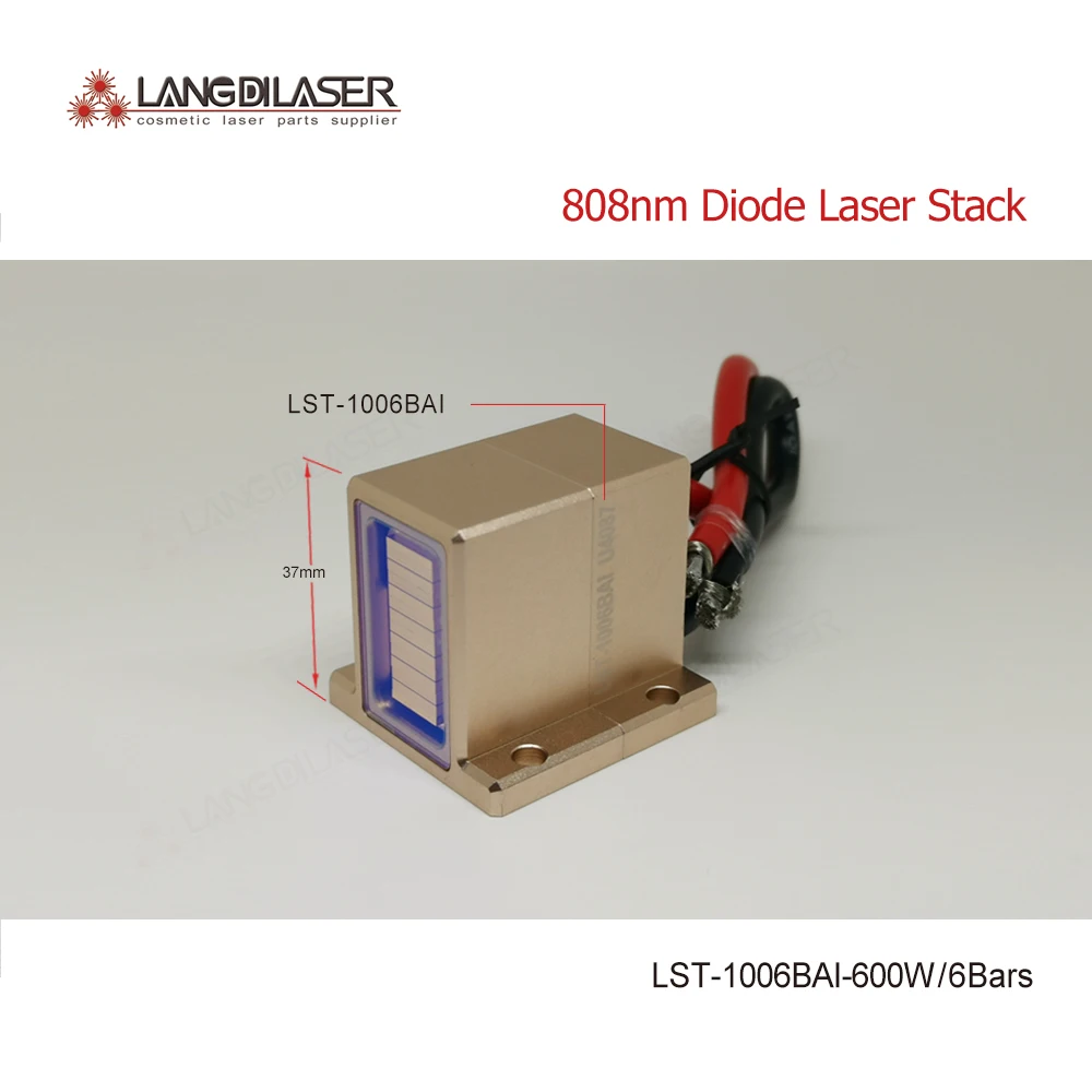 

LST-1006BAI-600W Marco-channel 808nm Diode Laser Stack Assemble 6 Bars For Aesthetic Laser Permanent Hair Removal