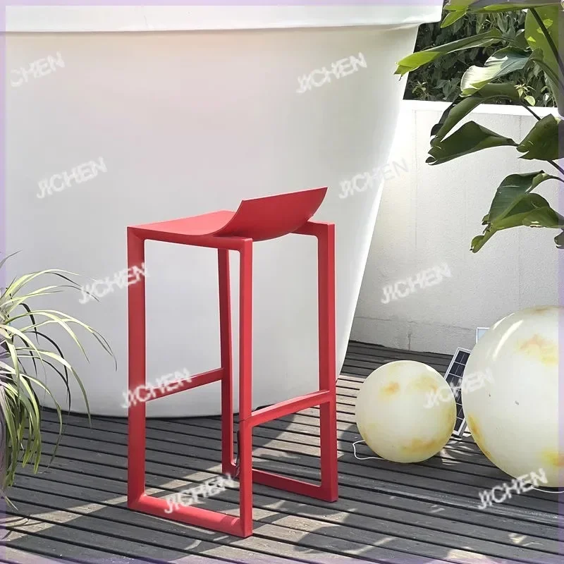 HY Italian Style Black Bar Stools Commercial Unique Modern Kitchen High Bar Stools Cheap Sturdy Table Banqueta High End Furnitur