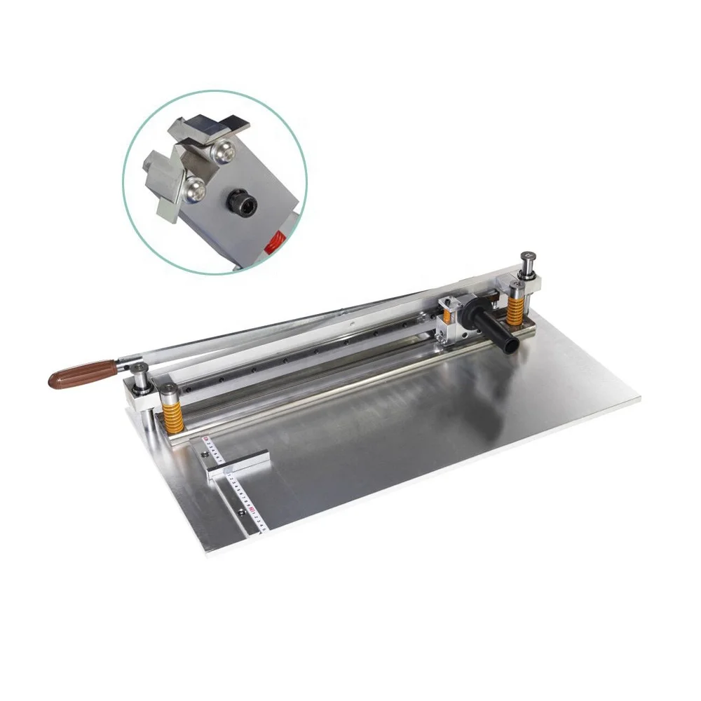 KC-530M Manual Paper Cardboard V Grooving Machine With Scale Pressure Rod