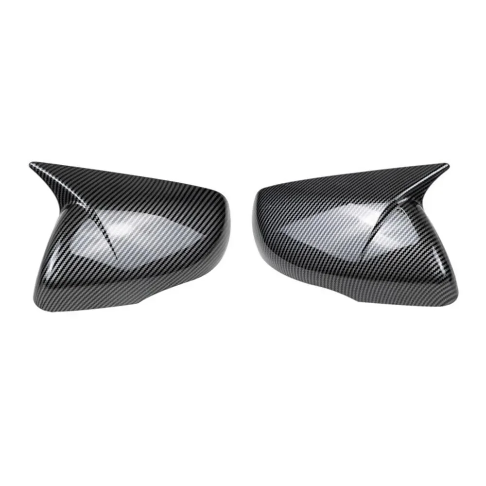 For Ford Edge 2015-2021 Car Sticker Rearview Side Mirror Cover Wing Cap Exterior Door Rear View Case Trim Carbon Fiber Look ABS