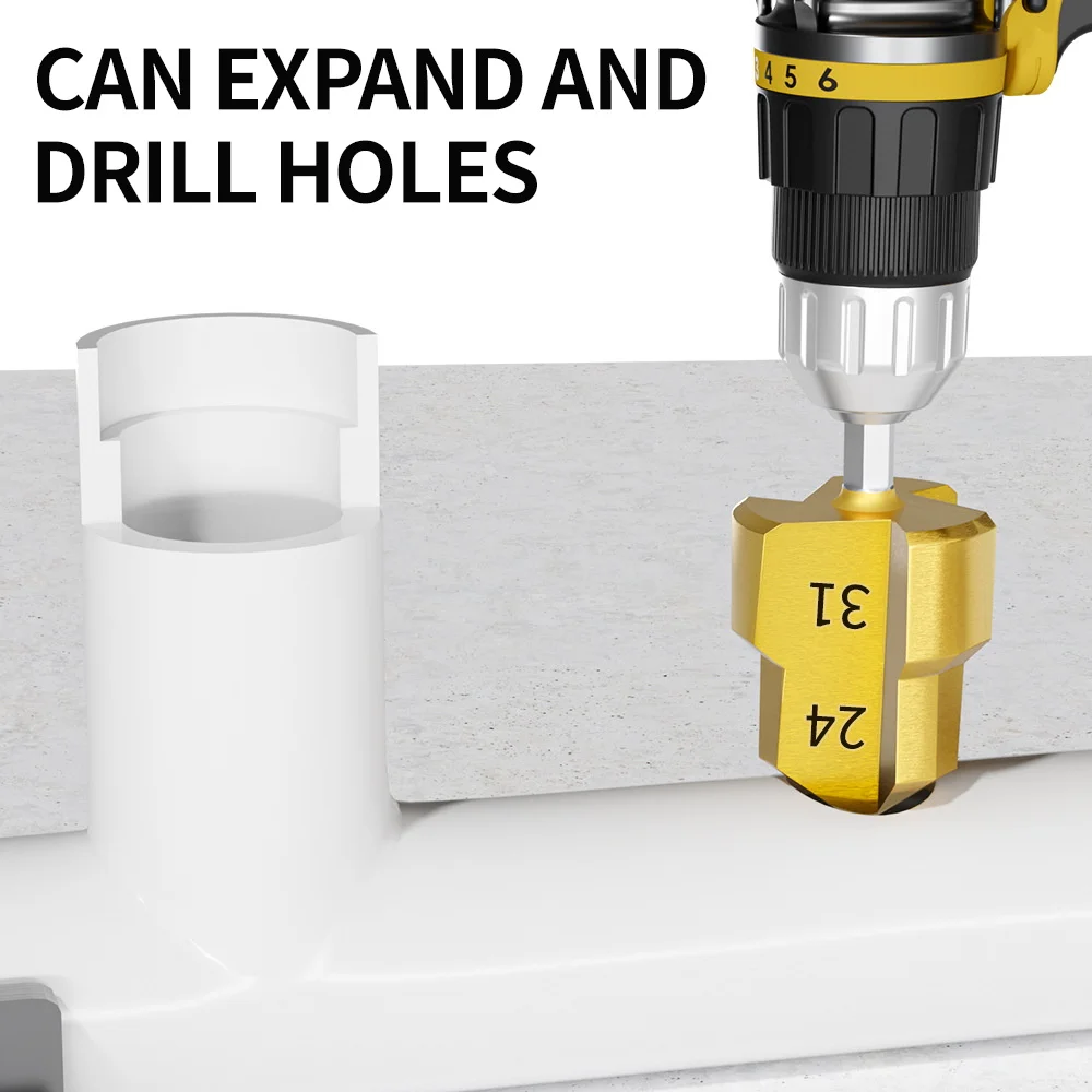 Imagem -05 - Ppr Levantamento Stepped Broca Hexagon Water Pipe Connection Tool Processo Totalmente Aberto Haste 6.35 mm 13 Pcs 20 mm 25 mm 32 mm