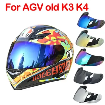 Visière de casque pour AGV K3 K4 Casco Moto accessoires K3 bouclier Protection Uv K4 lentille de casque coupe-vent Capacetes bouclier pare-brise