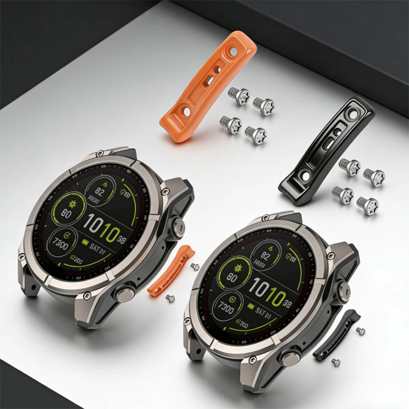 Metallrahmen-Schutz für Garmin Fenix 8 47MM/51mm /Tactix 8/ Quatix 8, Sturzsicherer Legierungsrahmen