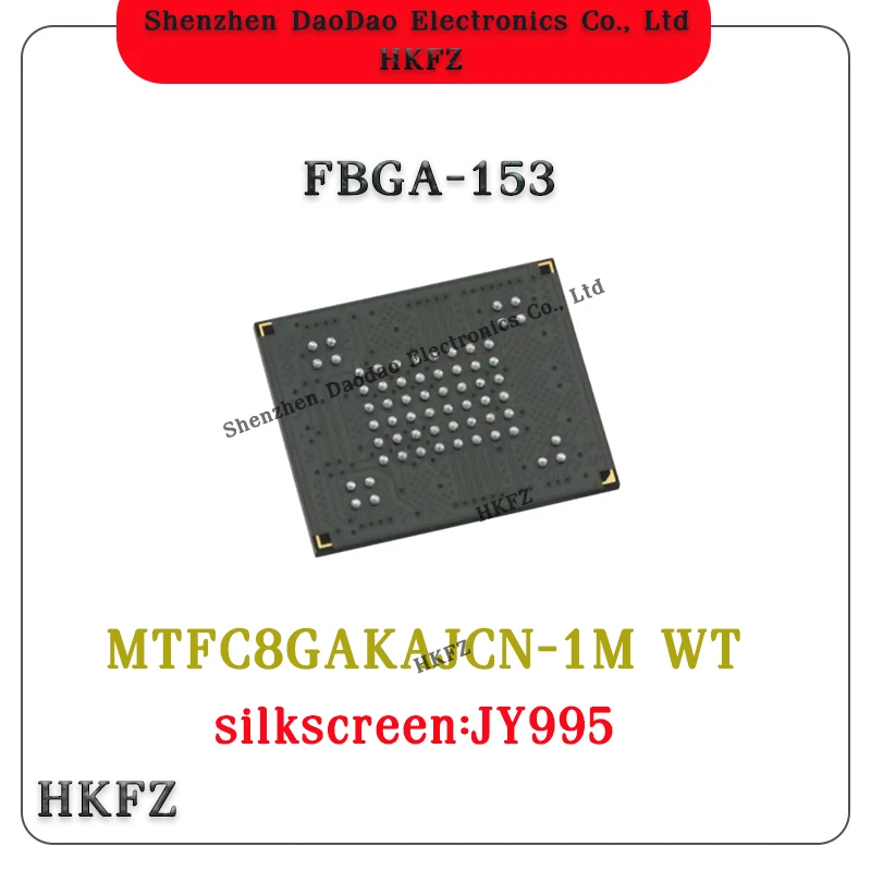 

MTFC8GAKAJCN-1M WT Silkscreen JY995 BGA153 EMMC chip 8GB memory chip new original