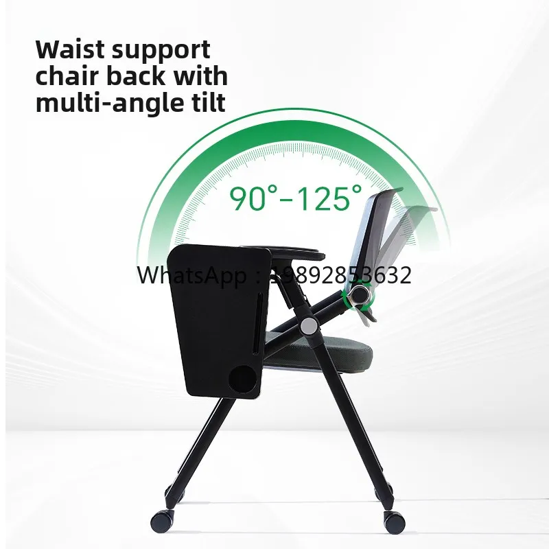 YFY Folding Training   with Table Writing Board Meeting Room Chair Training Class Table and Chair Integrated Chair