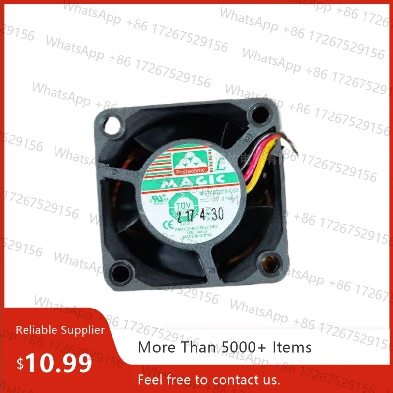 MGT4012YB-O20 For Everflow 4020 Fan 12V 0.18A 4CM Case Server Cooling Fan FG 8930RPM