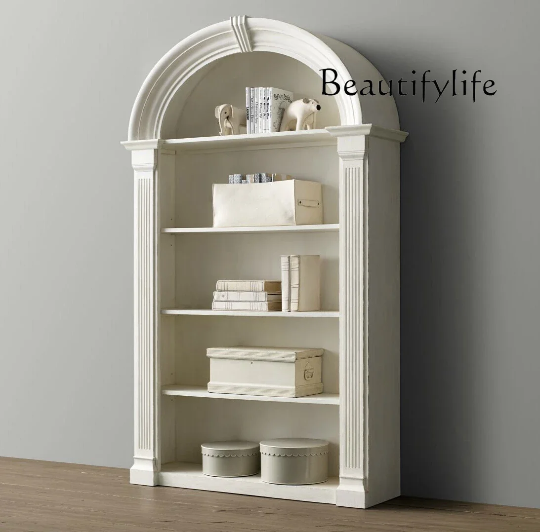 

ls 42American rural log bookcase dining side cabinet simple modern wine storage light luxury decoration fashion