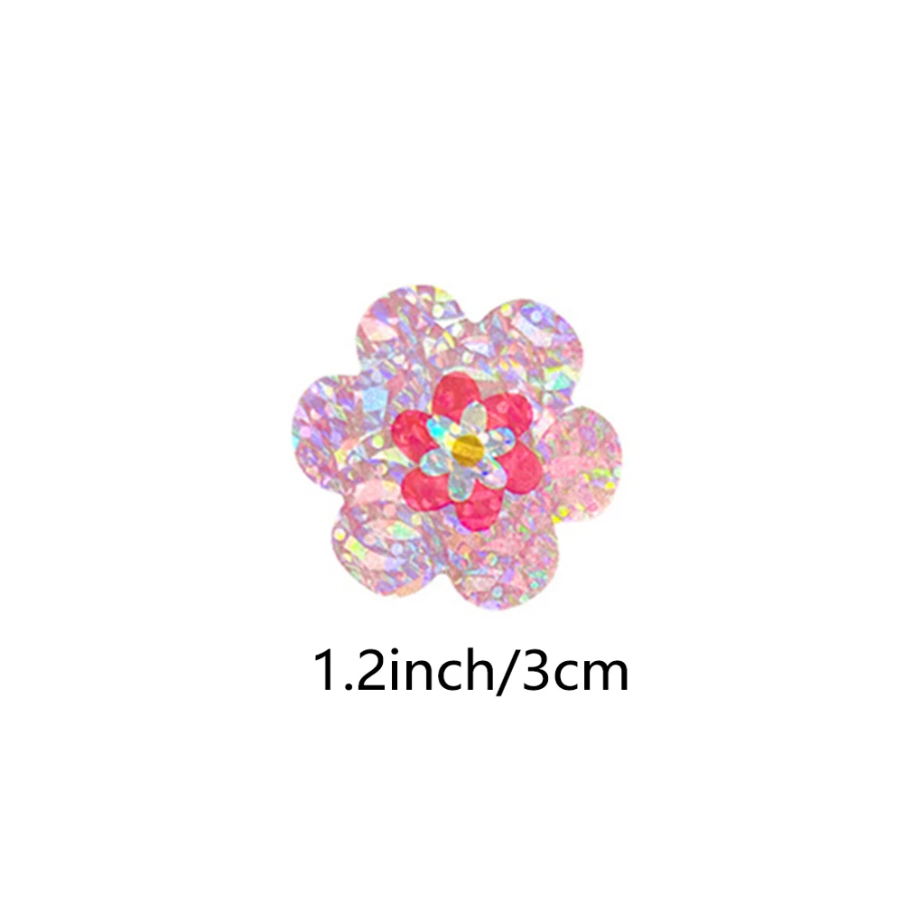100-500pcs Shiny Floral Pattern Stickers Birthday Wedding Party Gift Wrapping Label Scrapbook Stationery Stickers