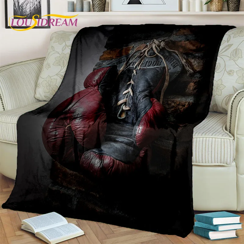 Boxing Gloves 3D Boxer Fight HD Blanket,Soft Throw Blanket for Home Bedroom Bed Sofa Picnic Travel Office Rest Cover Blanket Kid