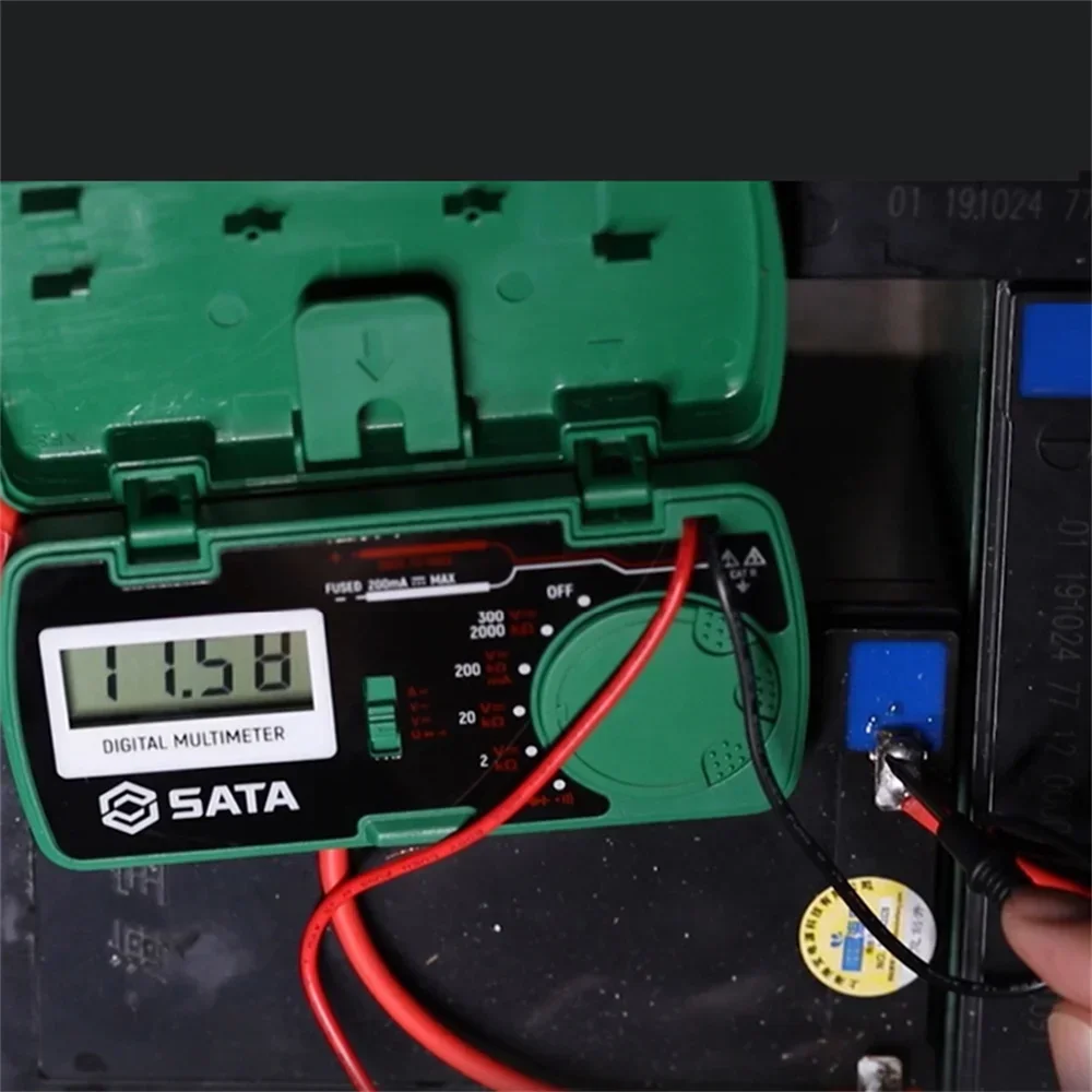 New SATA Mini Multimeter Pocket High Precision Portable AC DC Voltage Resistance Tester Multifunctional Meter