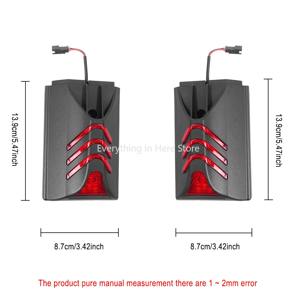 For Kukirin G3 Pro Electric Scooter Warning Lights Rear Side Light E-Scooter Bottom Panel Left Right Sidelight with Cover Part