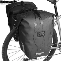 Rhinowalk-Bolsa de alforja para bicicleta, resistente al agua, de liberación rápida, para ciclismo, paquete lateral, bolsa de equipaje para bicicleta de carretera, MTB, Touring y plegable