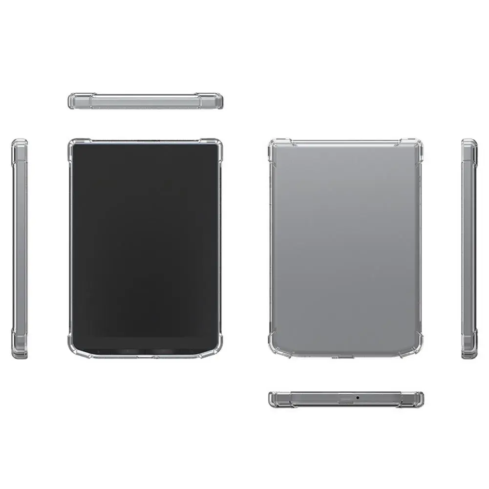 For Pocketbook Verse Pro E-book Protective Case TPU Anti E-book Accessories Transparent Protector Shockproof Drop Shell S2H7