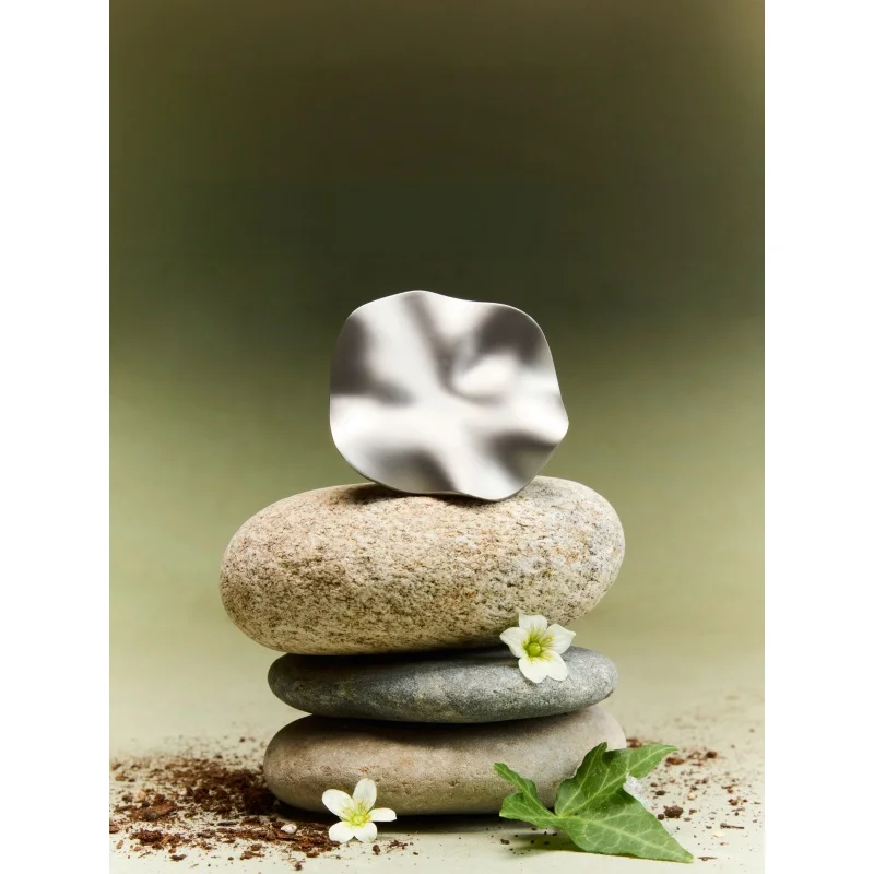 Minimalist Wavy Metal Car Vent Clip Air Freshener Aromatherapy Stone Diffuser Decor Solid Scent Auto Interior Accessories Gift