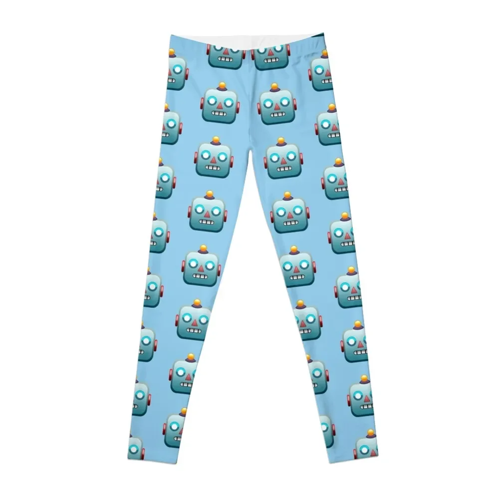 

Emoji Robot Leggings active wear push up tights for gym clothing Womens Leggings