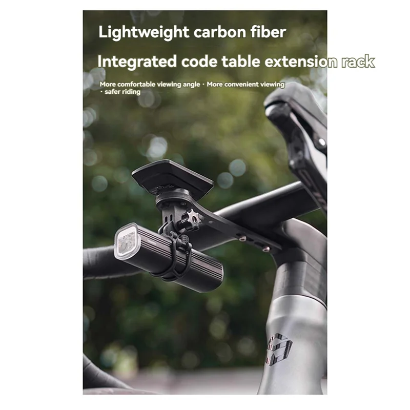 

SYDS велосипедное крепление для компьютера для руля из углеродного волокна, подставка для секундомера, держатель, кронштейн для фонарика, адаптер для камеры