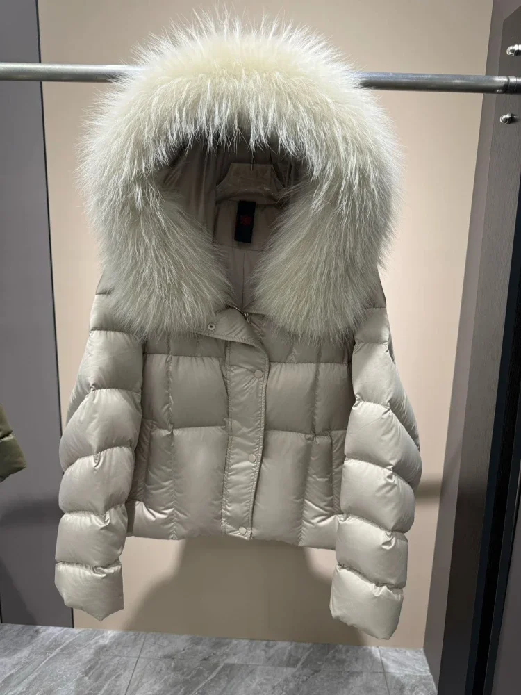 Women's Winter Oversize Down Jacket Luxury Large Lightweight Padded Jackets Goose Down Coat Women Thick Warm Parkas Waterproof