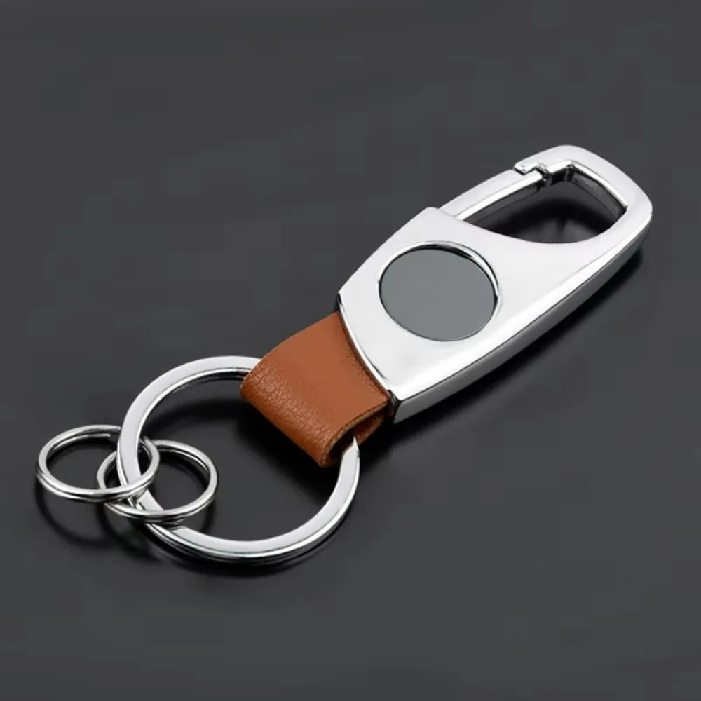 ส่วนบุคคลหรูหรา Key CHAIN แหวน Retro Matte FINISH พวงกุญแจสีดํา Creative เอวแขวน Anti Lost พวงกุญแจรถ Moto ของขวัญ