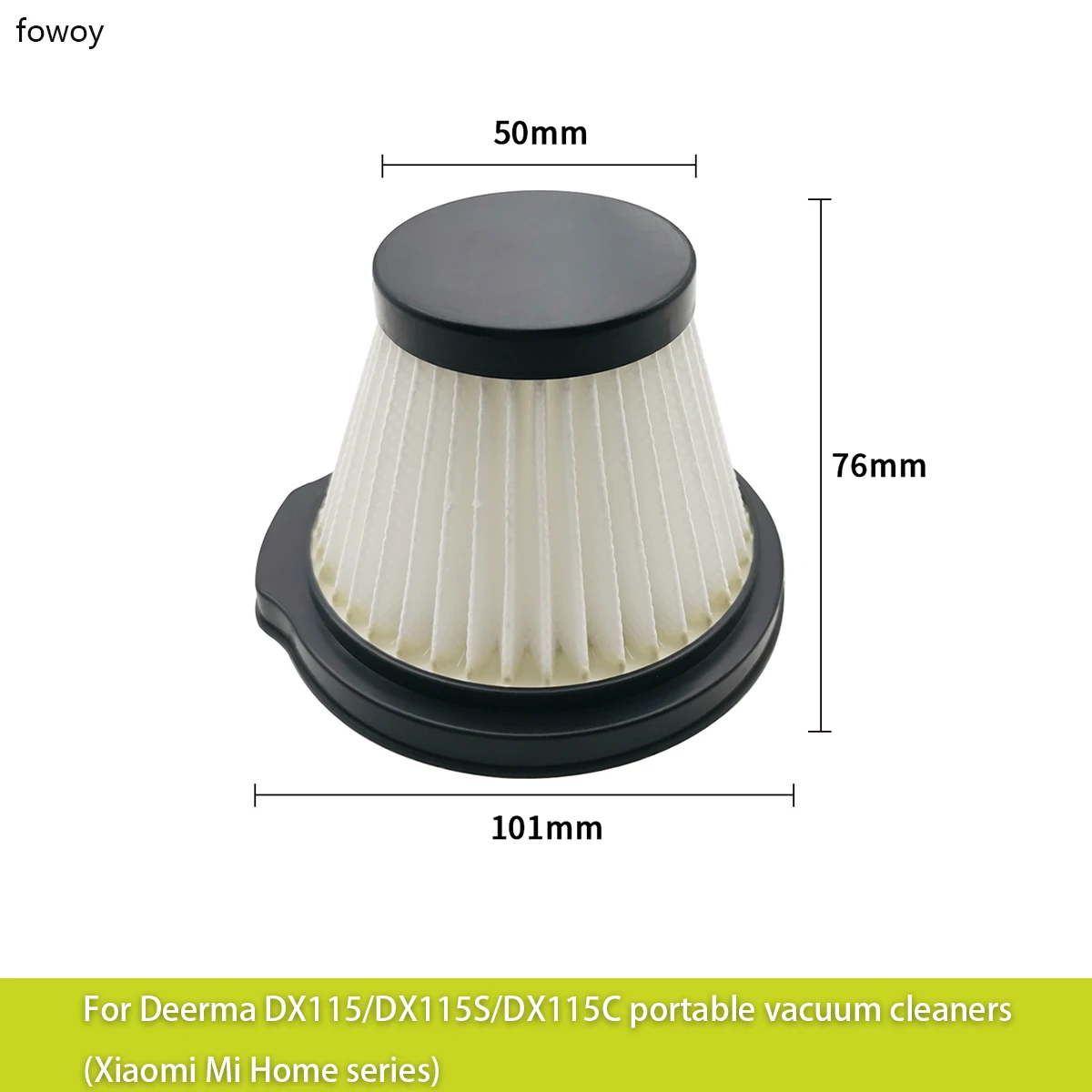 High quality filters for Deerma DX115/DX115S/DX115C portable vacuum cleaners (Xiaomi Mi Home series)