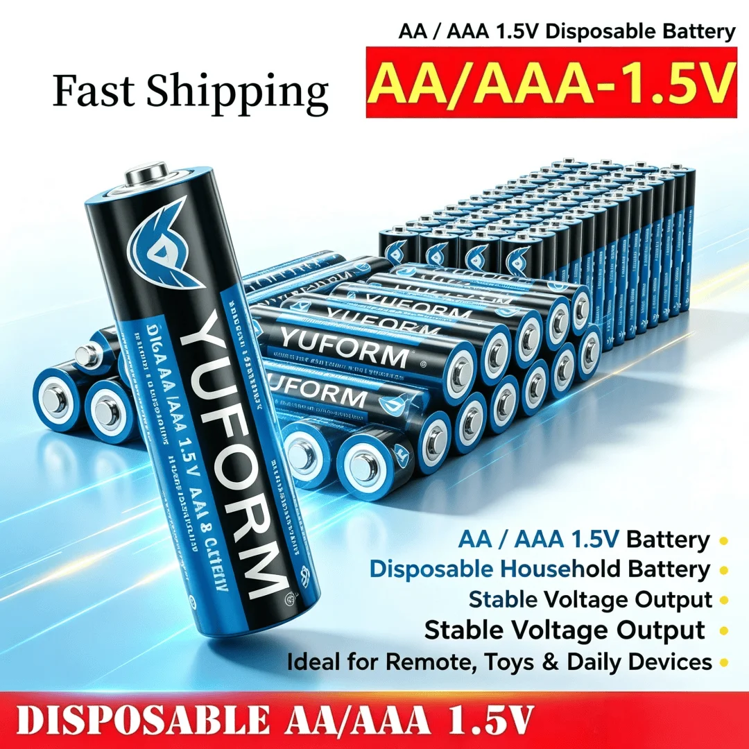 1-60PCS AA AAA LR6 LR03 AM3 AM4 1.5V Alkaline Dry Battery Leak Resistant For Remote Mouse Keyboard Toy Camera Flash Game