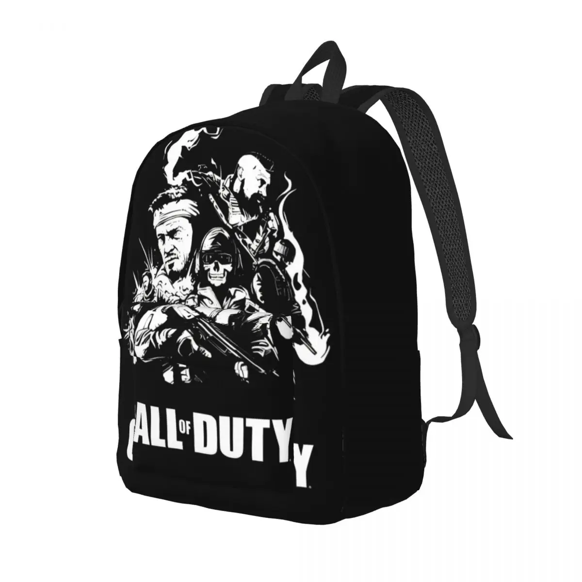 Warzone-mochila moderna para Gamer para hombre y mujer, bolso de hombro para ordenador portátil, trabajo escolar, fantasma