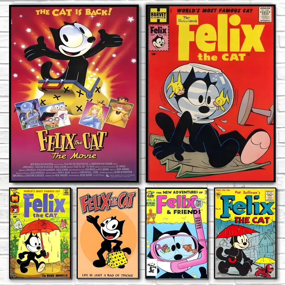 CARTOON F-Felix The Cat Poster Classic poster and wall art prints are suitable for living rooms, bedrooms,and home