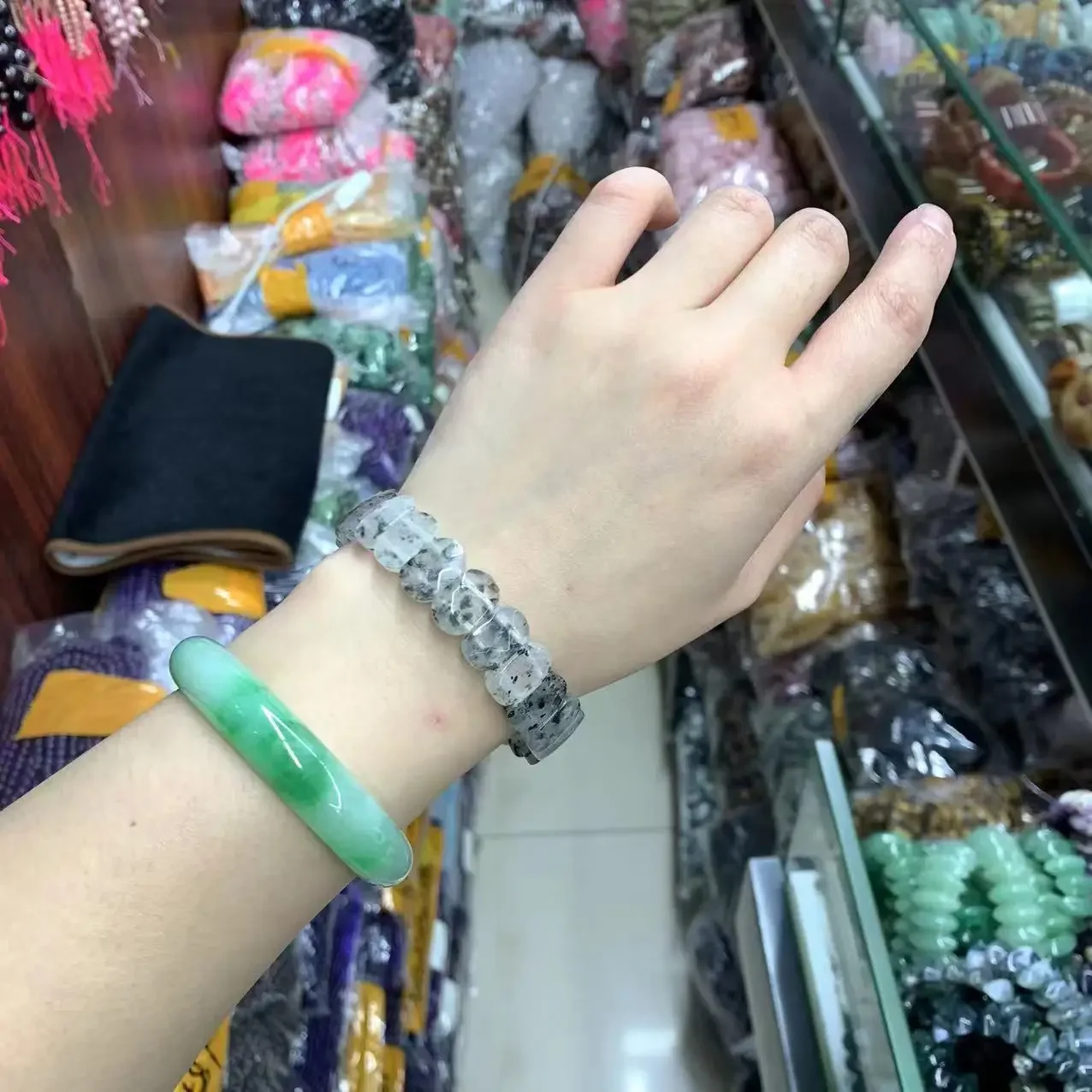 جديد قسط Pitaya العقيق حجر الخرز سوار - الأحجار الكريمة الطبيعية مجوهرات سحر الإسورة المرنة، للجنسين حزب هدية والجملة #4
