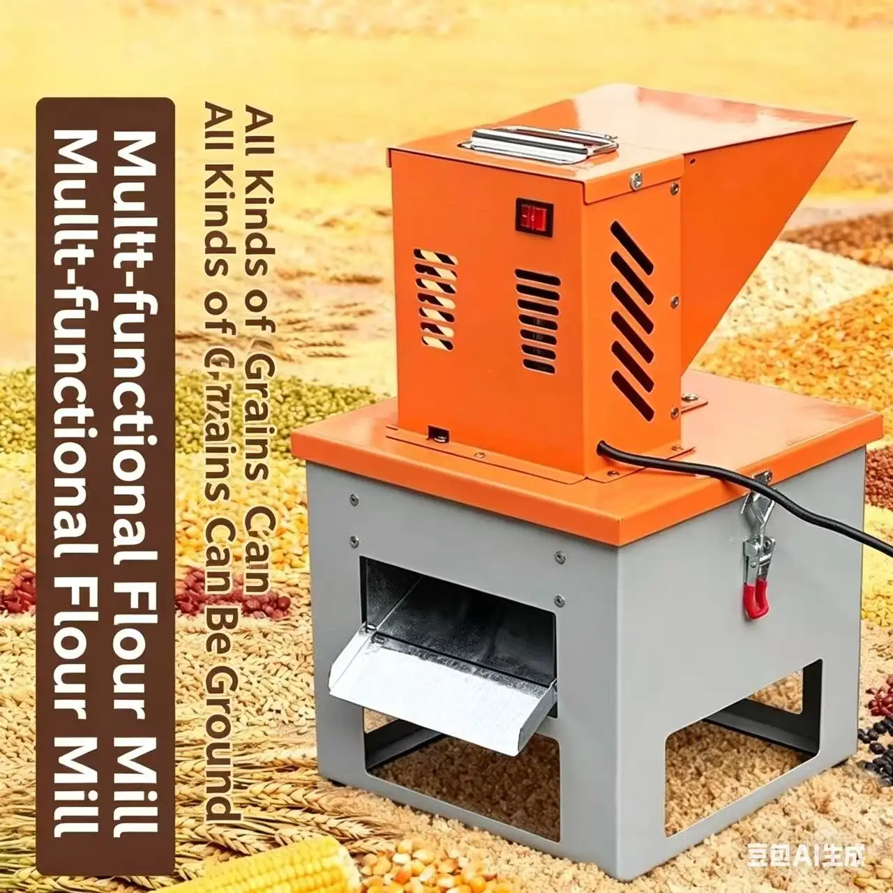 Multi Functional Household Flour Grinder Corn Wheat Poultry Breeding Electric Flour Grinder And Five Grain Crusher