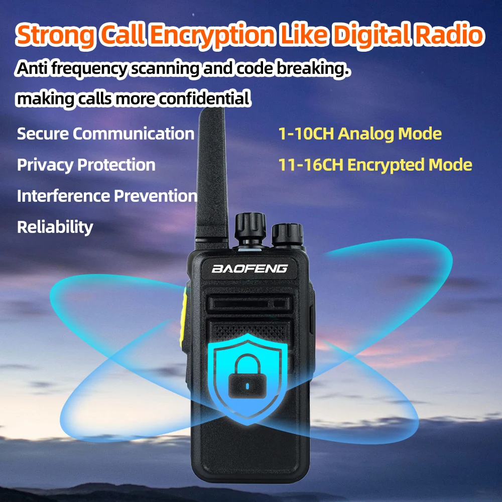 2 قطعة Baofeng V12B GMSK الرقمية التناظرية وضع مزدوج اسلكية تخاطب مشفرة دعوة الحد من الضوضاء اللاسلكية نسخة تردد UHF راديو