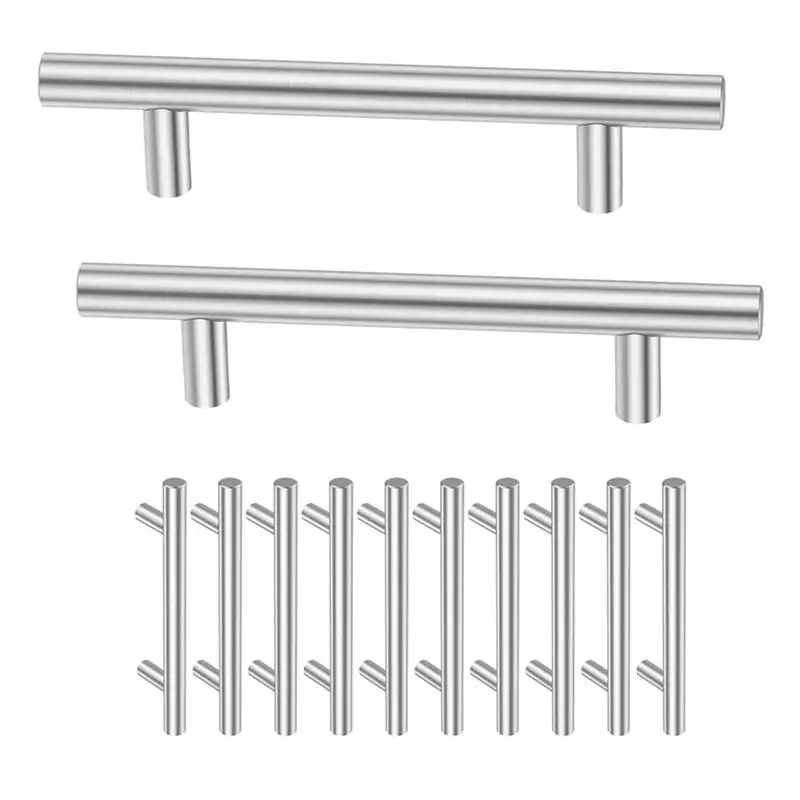 ABFI Kitchen Cabinet Handles, 12-Pack 6 Inch Cabinet Pulls,Stainless Steel, 3-3/4 Inch Hole Center Drawer Pulls