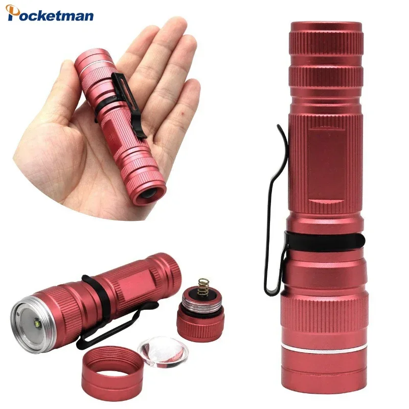 

Portable Outdoor Long Range Flashlight Super Bright LED Mini Flashlights Zoomable Torch for Camping Hiking Fishing Hunting