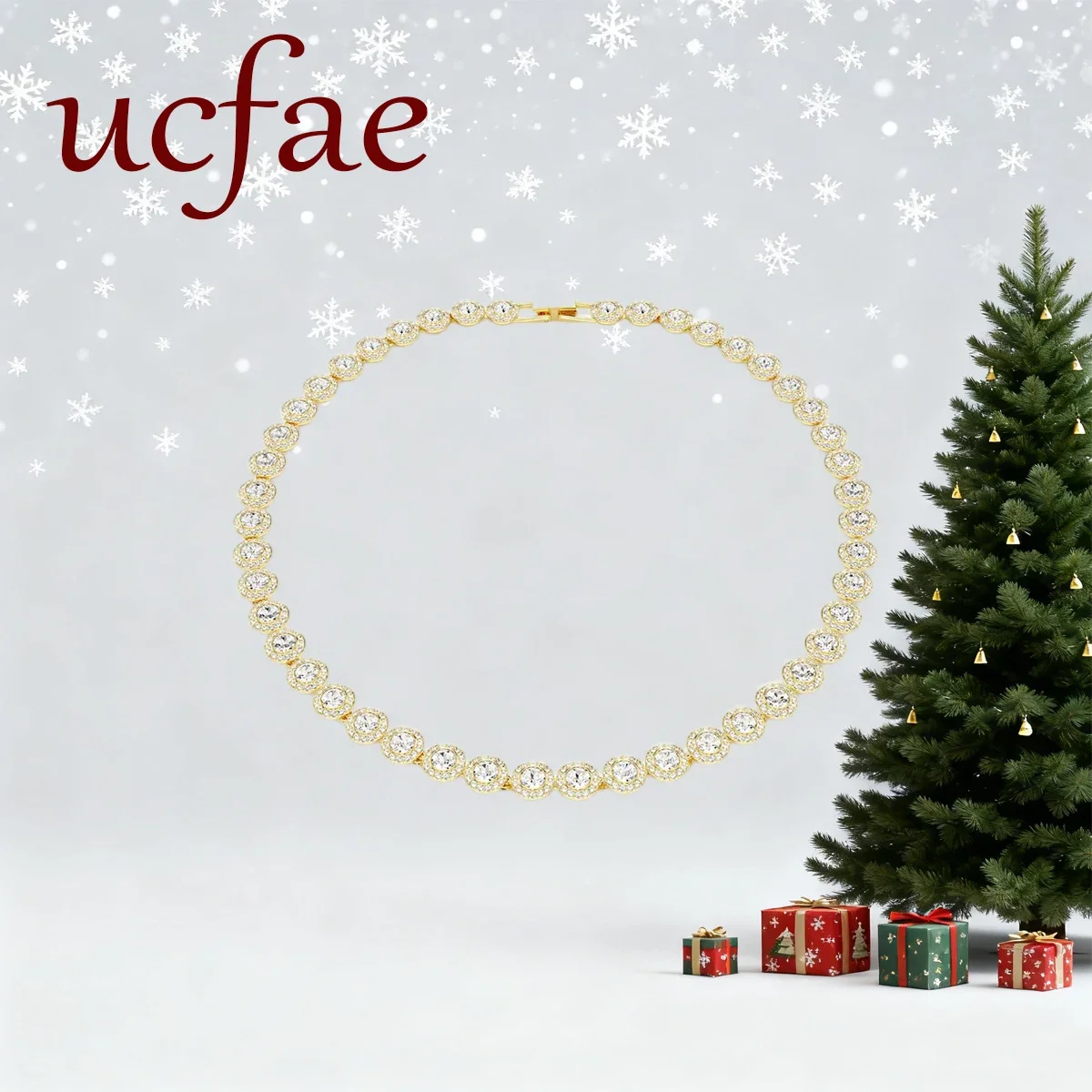 أنيقة وعصرية شعبية عيد الميلاد الساخن بيع المرأة حزب كل مباراة الماس والمجوهرات مجموعة الشحن المجاني #5