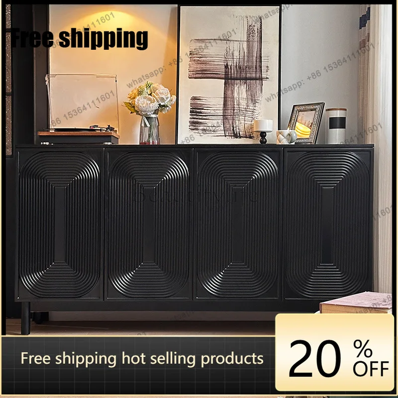 hot  Side cabinet, antique decorative cabinet, solid wood simple entrance cabinet, locker