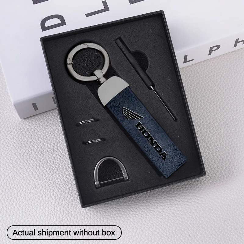 

PU Leather Vintage Car Keychain Key Ring Pendant For Honda CBR CBR Mugen Power Civic Accord CRV Hrv Jazz VTEC Auto Accessories