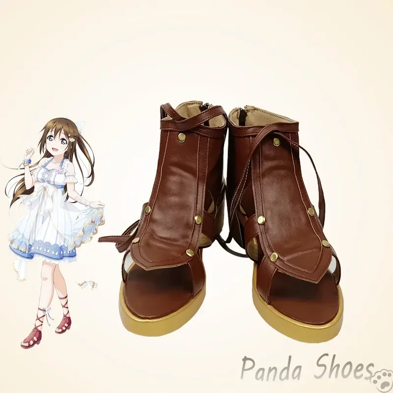 

Lovelive Осака Шизуку Обувь для косплея Аниме Cos Сапоги Комикс Оусака Шизуку Косплей Костюм Опора Обувь для вечеринки на Хэллоуин