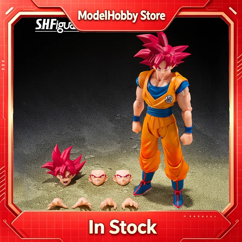 Figura de Acción Coleccionable de Anime Bandai SH Figuarts Dragon Ball Super Super Saiyan God Goku Versión Aura Divina, Regalo